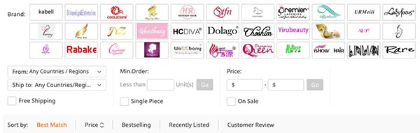 国内电商网站分类页面